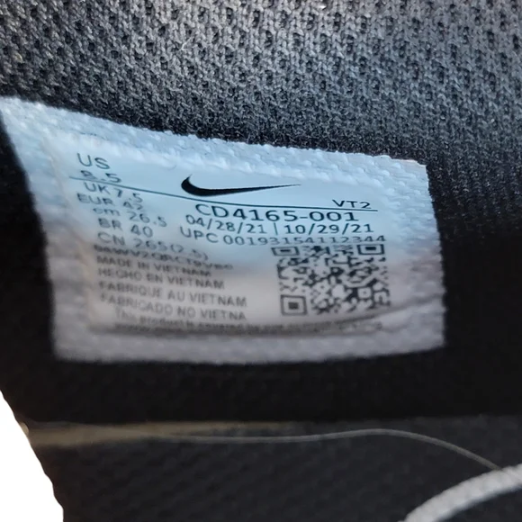 Nike Air Max Excee Walking Running Black & White Shoe Sneaker Men's 8.5 - Picture 15 of 15